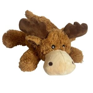 KONG Cozie Marvin Moose Brown Plush Squeaky Dog Toy Medium ZY26 9"